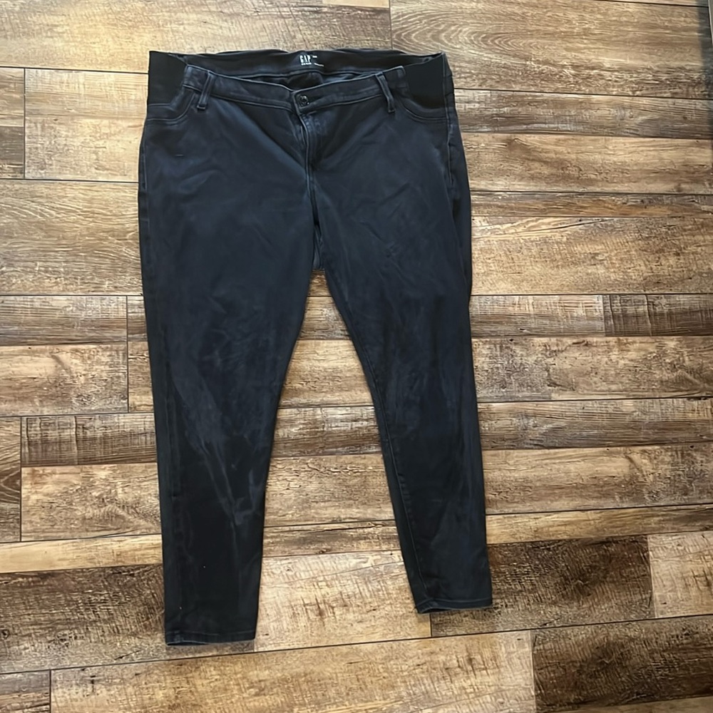 GAP Denim Maternity Black Jegging Legging panel maternity | 34 R